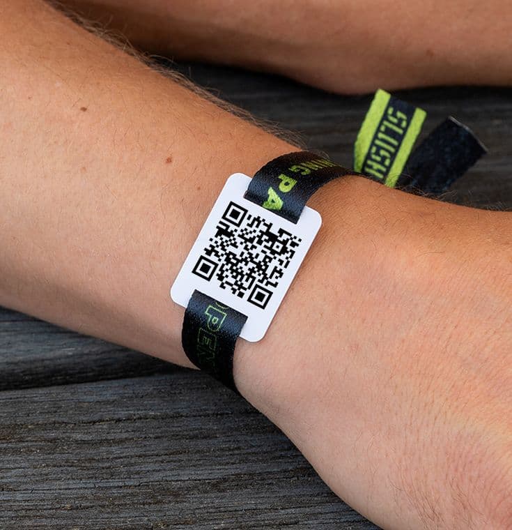 Custom printed event wristbands